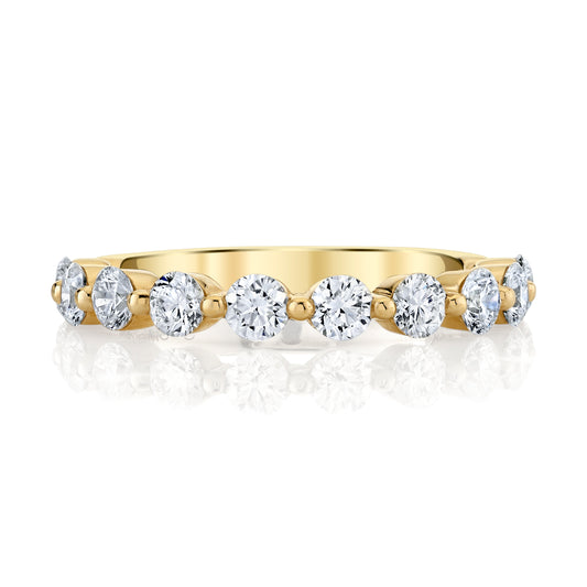 14K Yellow Gold Floating Diamond Ring