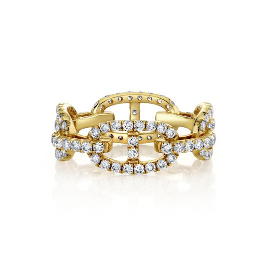 Mariner Link Pave Diamond Eternity Ring