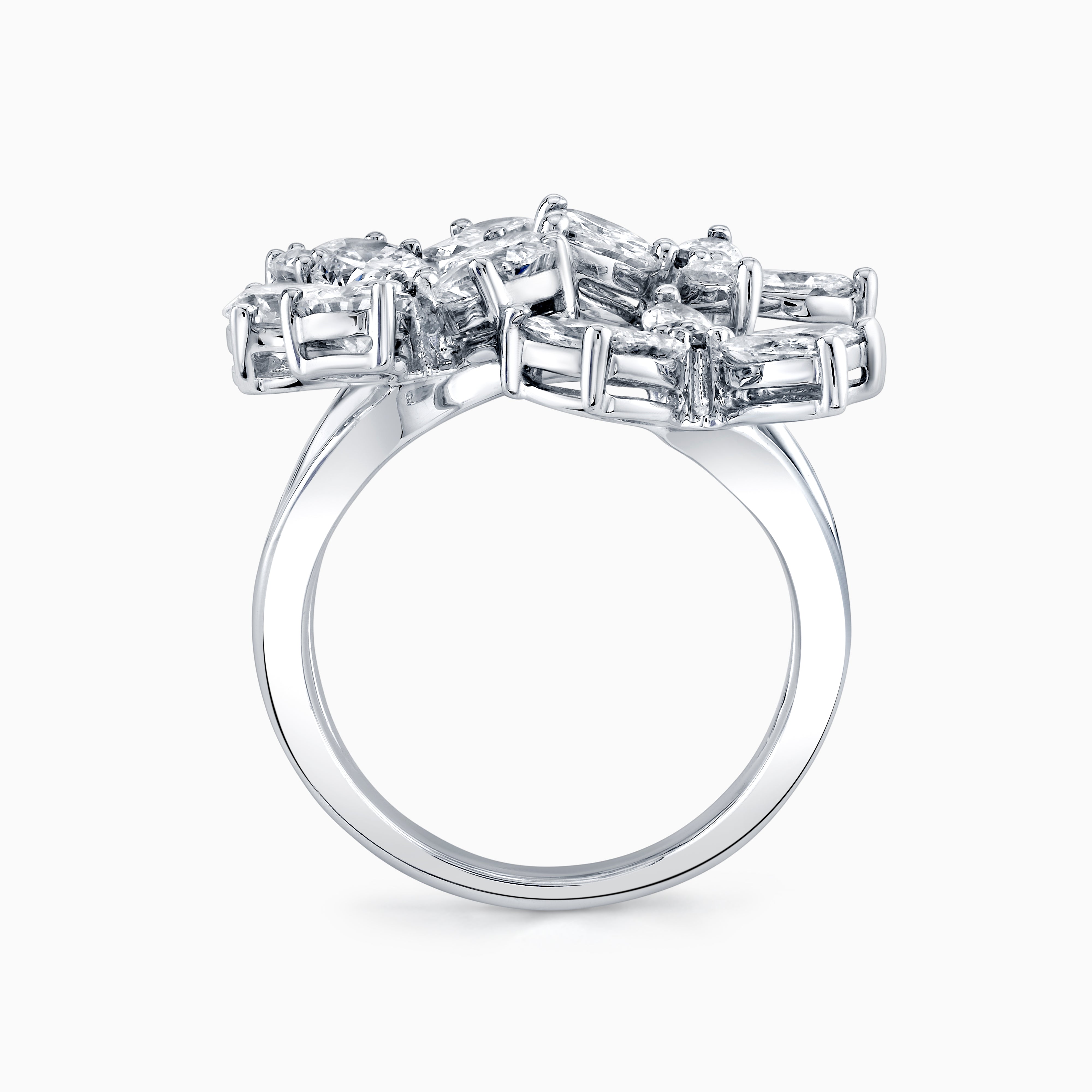 Lab-Grown Diamond Floral Fashion Ring