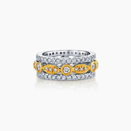 Two Tone Fashion Ring