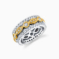 Two Tone Fashion Ring
