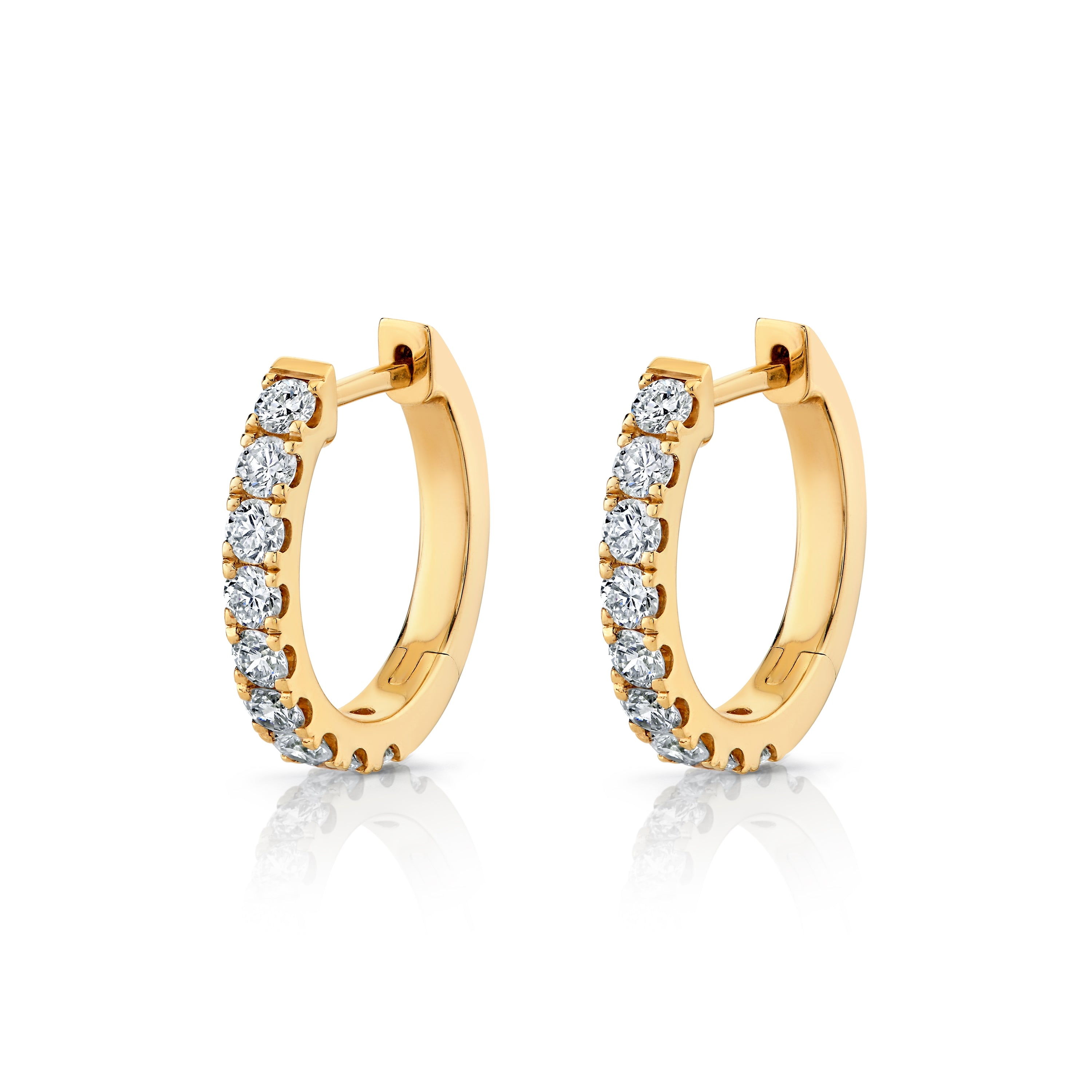 Signature Diamond Huggie Hoops