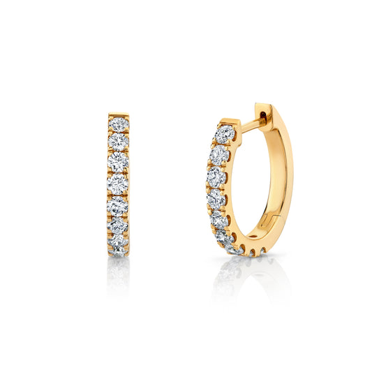 Signature Diamond Huggie Hoops