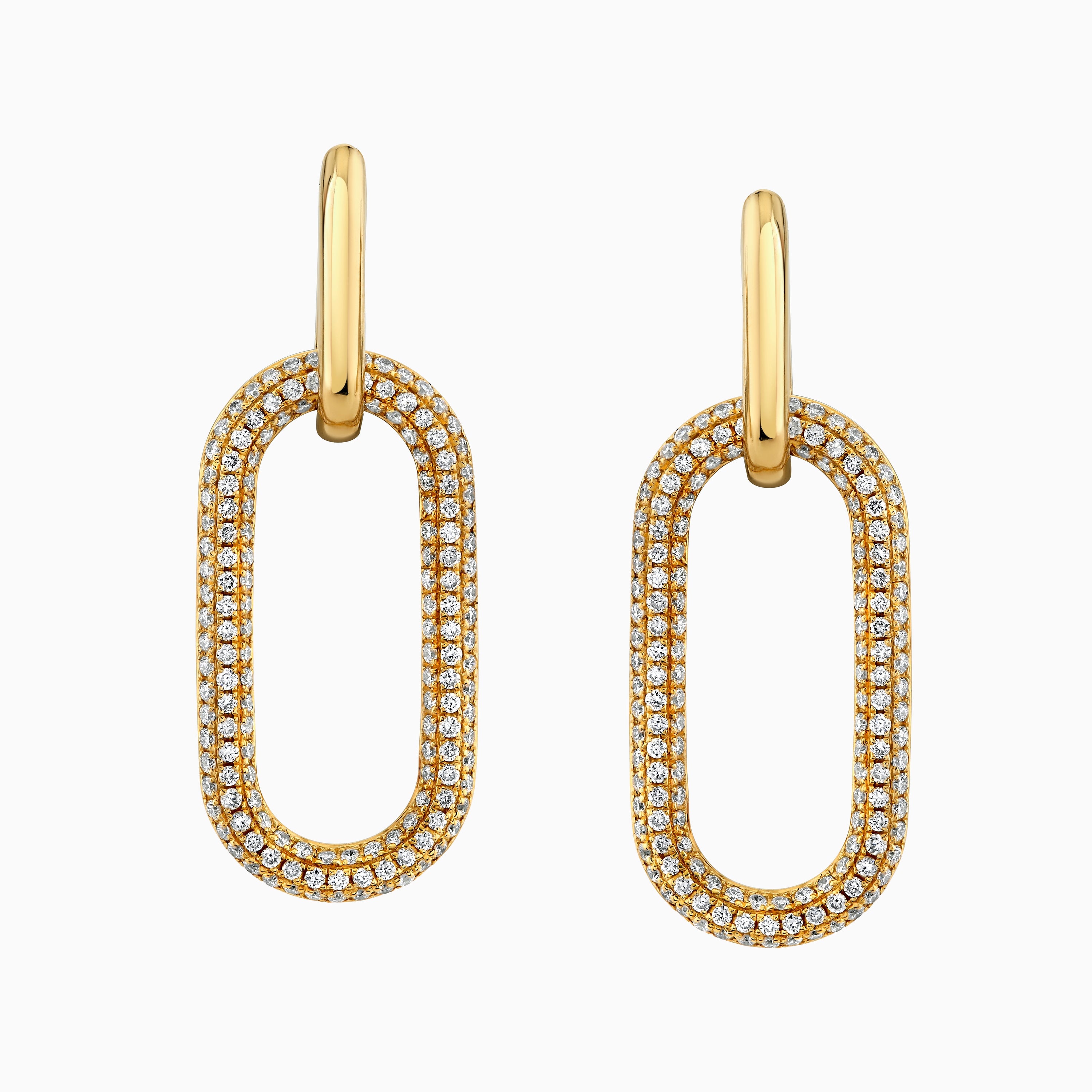 Paperclip Drop Earrings