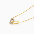 Interlocking Pave Diamond Necklace