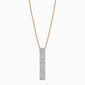 Pave Diamond Vertical Bar Pendant