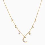 Moon & Stars Charm Necklace