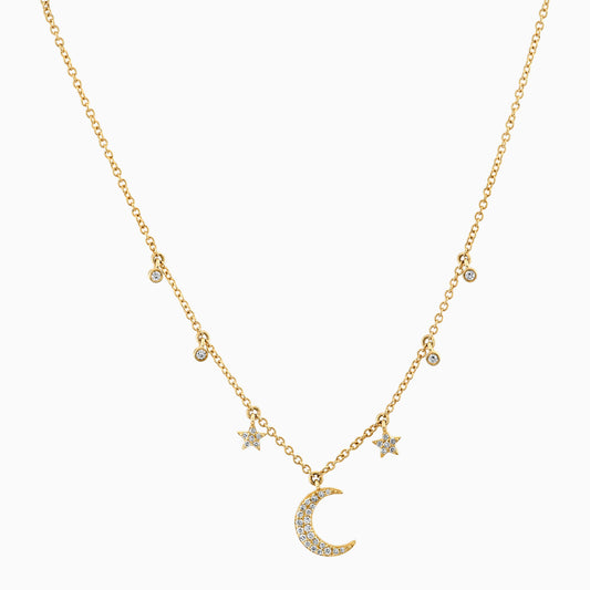 Moon & Stars Charm Necklace