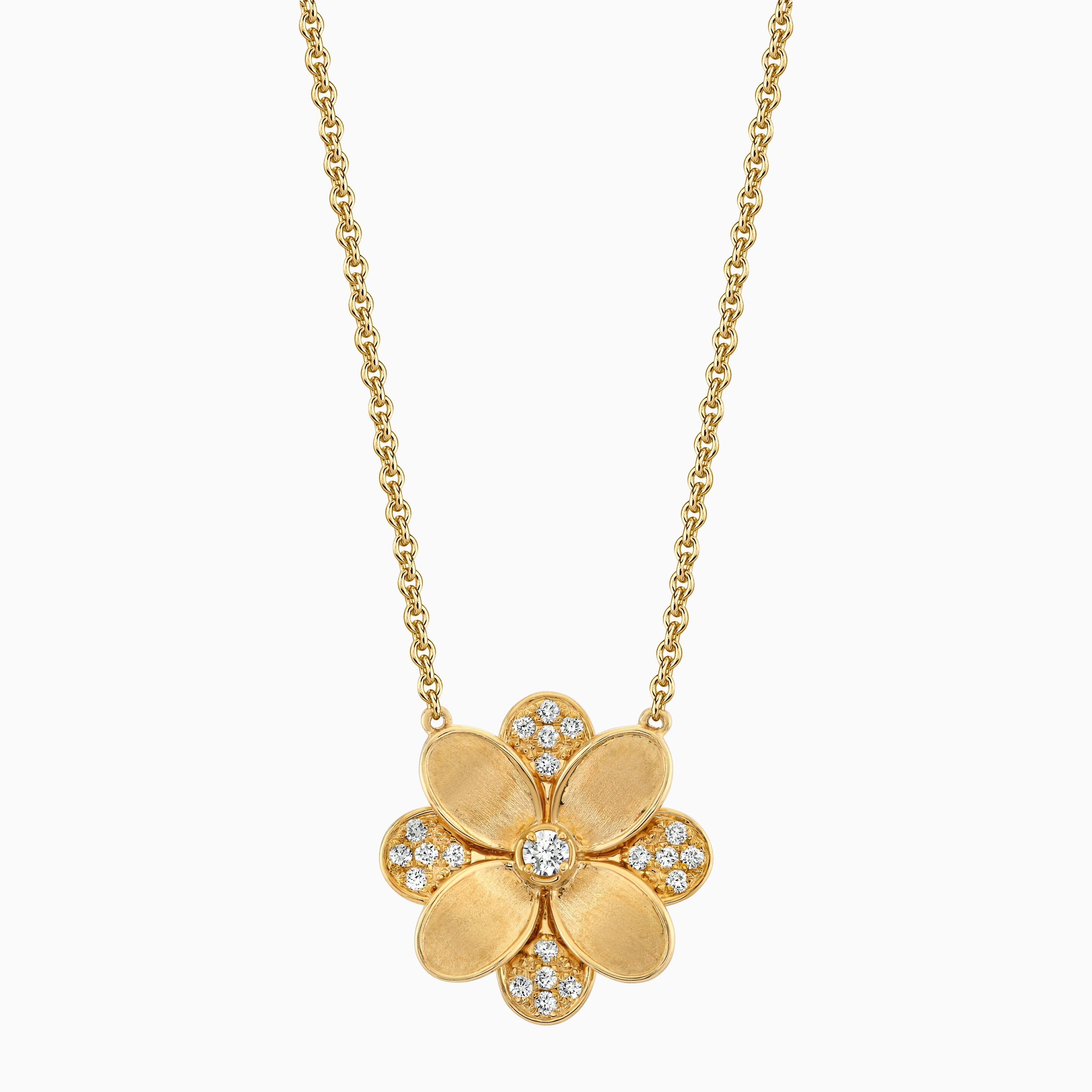 Diamond Flower Necklace