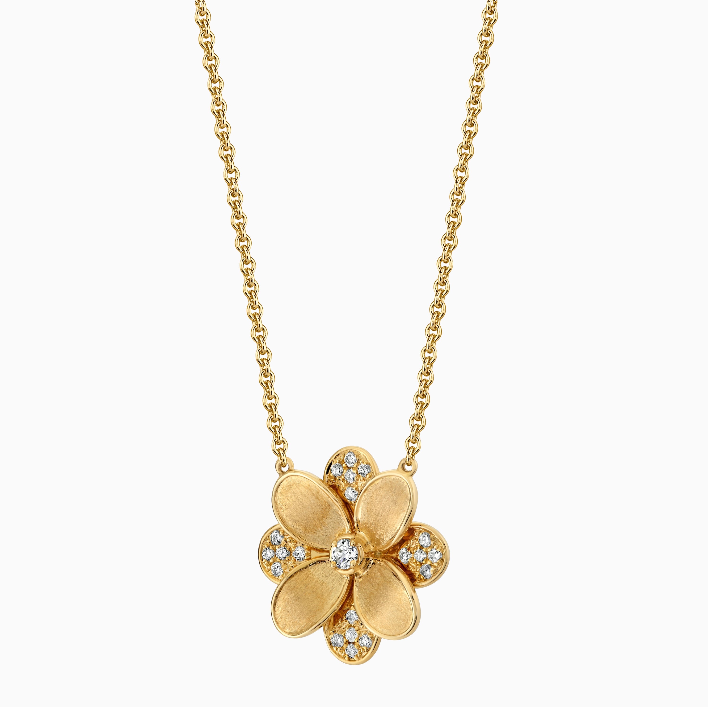 Diamond Flower Necklace