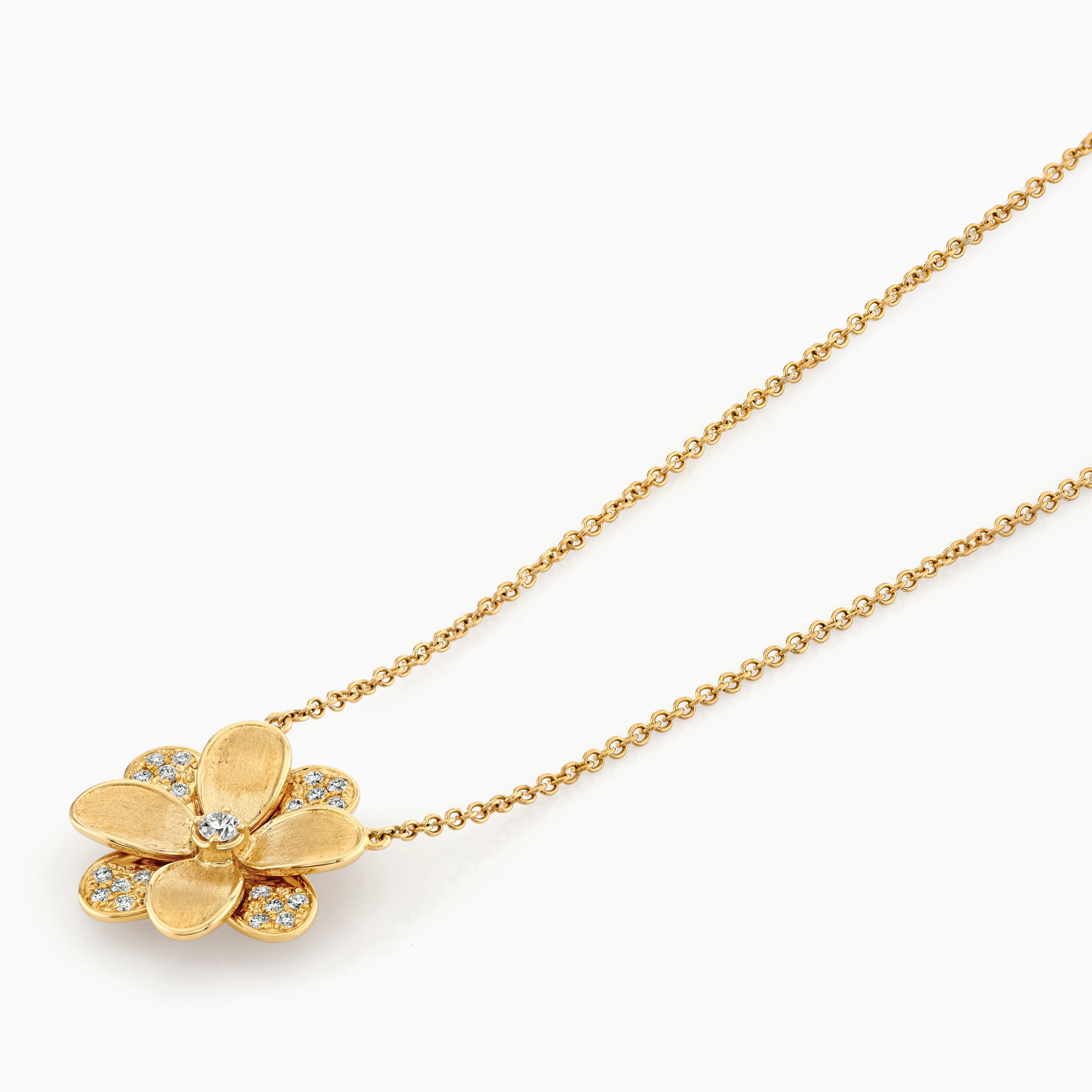 Diamond Flower Necklace