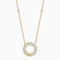 Diamond Baguette Circle Necklace
