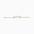 Tri-Color Triple Bar Diamond Bar Bracelet