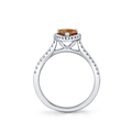 Fancy Brown Diamond Halo Diamond Ring