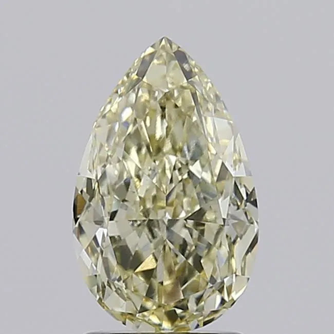 2.03ct Pear Lab Grown Diamond (Colour Fancy Light Yellow, Clarity VS1, IGI Certified)