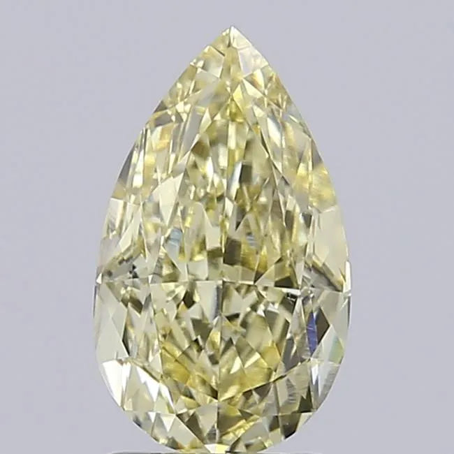 2.07ct Pear Lab Grown Diamond (Colour Fancy Yellow, Clarity VVS2, IGI Certified)