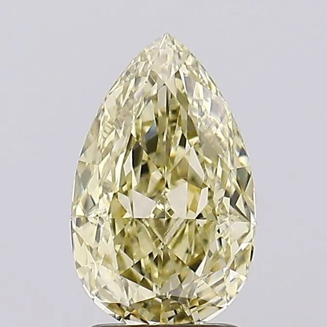 2.10ct Pear Lab Grown Diamond (Colour Fancy Yellow, Clarity VS1, IGI Certified)