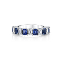 Emerald Cut Sapphire & Diamond Ring