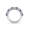 Emerald Cut Sapphire & Diamond Ring