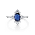 Sapphire & Diamond Ring