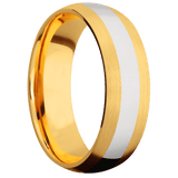 22K Yellow Gold + Satin Finish