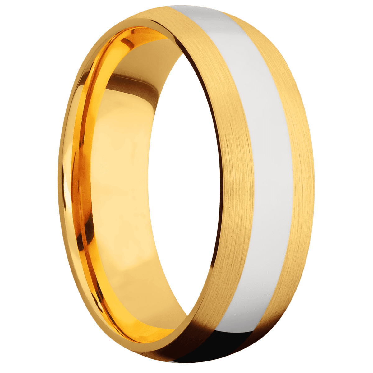 22K Yellow Gold + Satin Finish