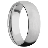 14K White Gold + Satin Finish