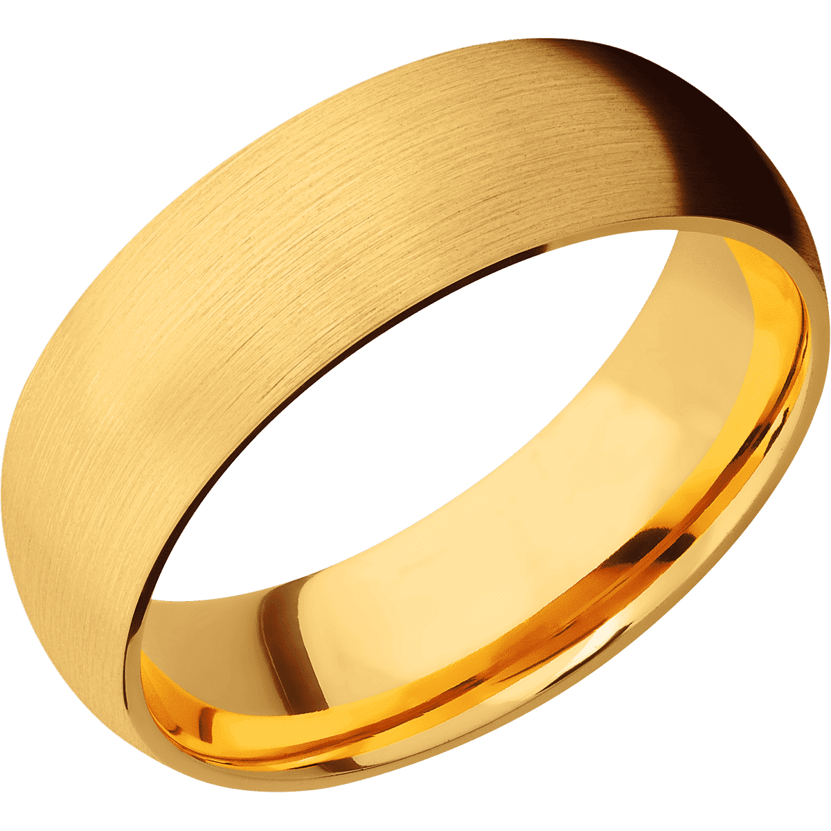 22K Yellow Gold + Satin Finish