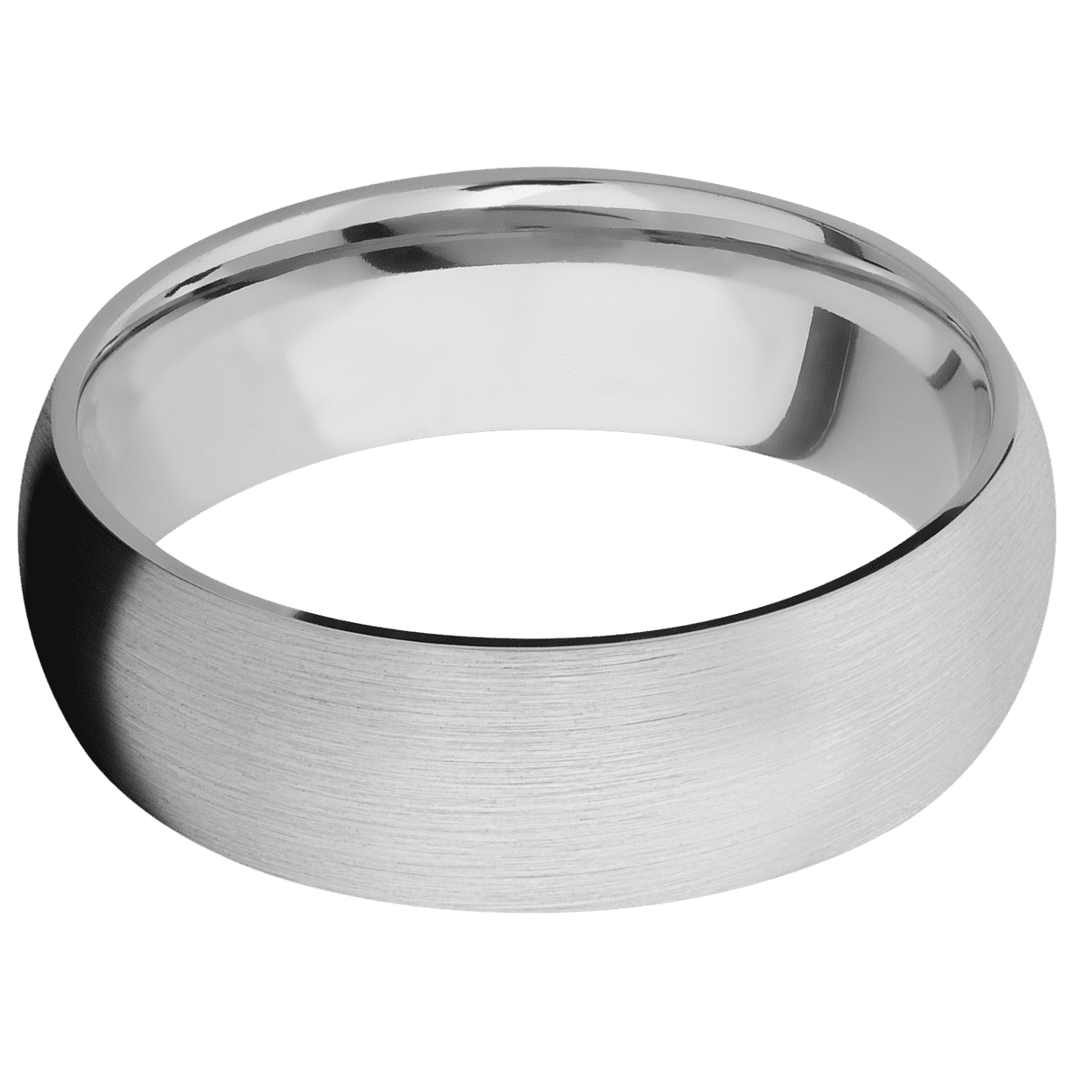 14K White Gold + Satin Finish