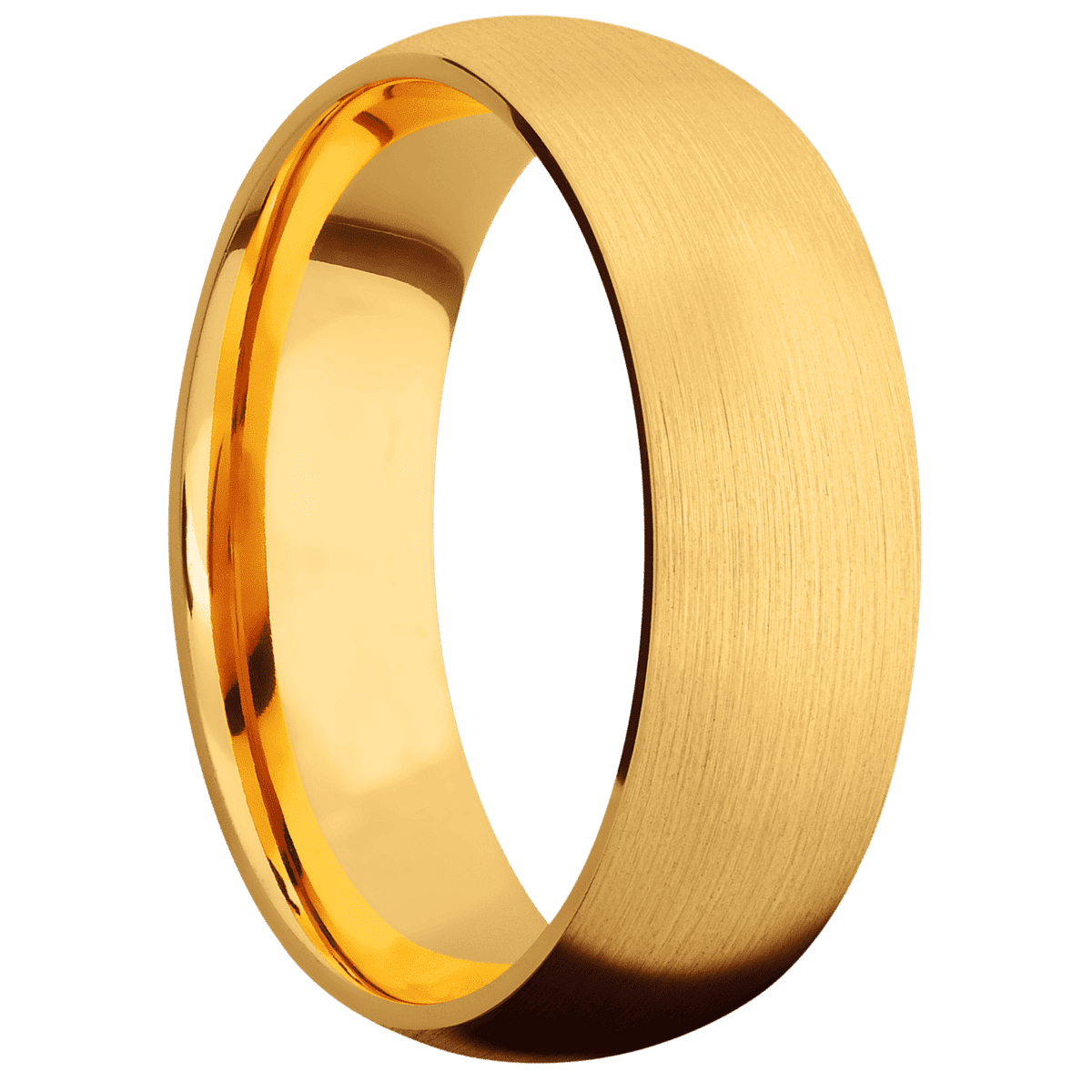 22K Yellow Gold + Satin Finish