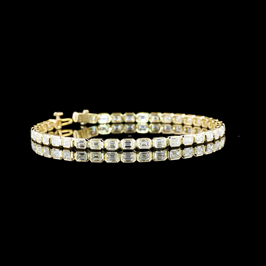 14K Yellow Gold Lab-Grown Diamond Bracelet