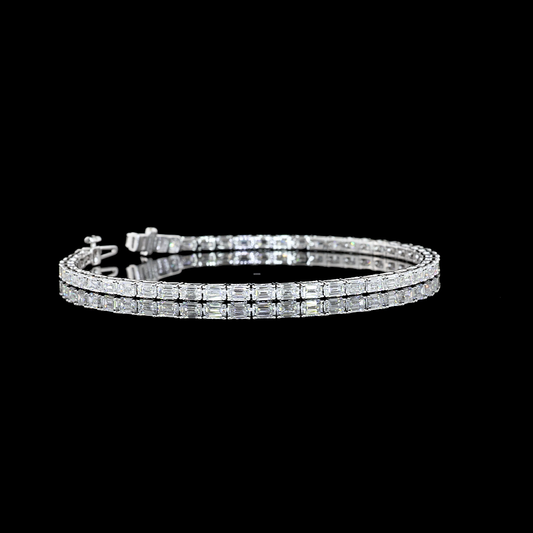 14K White Gold Lab-Grown Diamond Bracelet