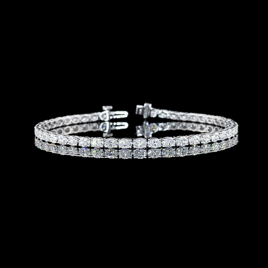 14K White Gold Lab-Grown Diamond Bracelet