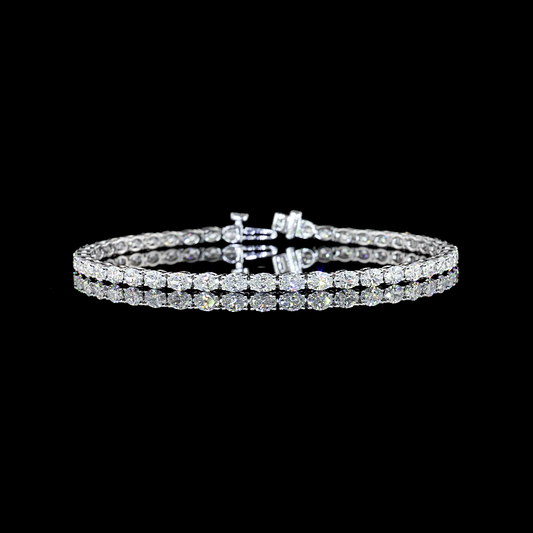 14K White Gold Lab-Grown Diamond Bracelet