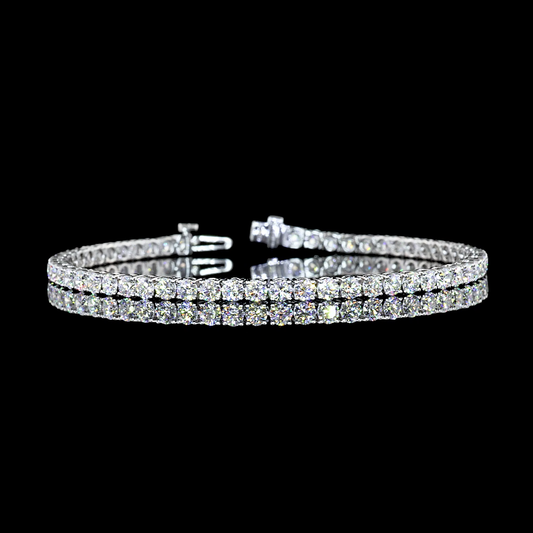 14K White Gold Lab-Grown Diamond Bracelet