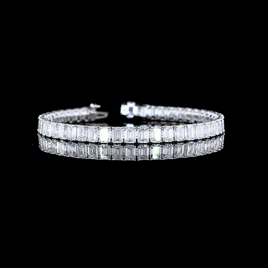 14K White Gold Lab-Grown Diamond Bracelet