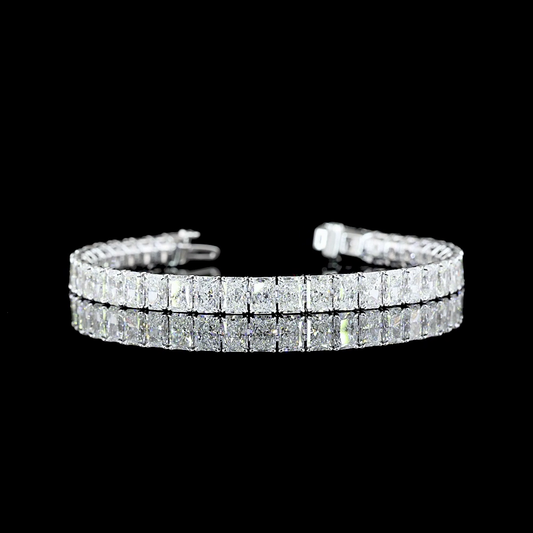 14K White Gold Lab-Grown Diamond Bracelet