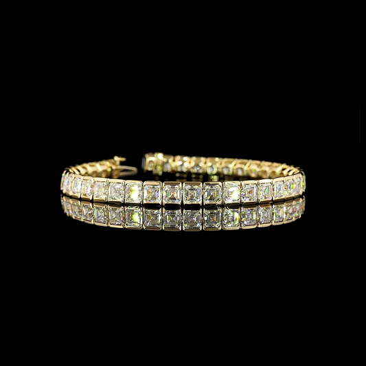 14K Yellow Gold Lab-Grown Diamond Bracelet