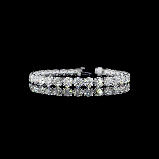 14K White Gold Lab-Grown Diamond Bracelet