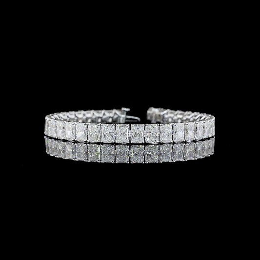 14K White Gold Lab-Grown Diamond Bracelet