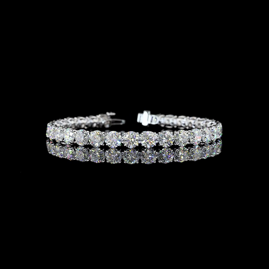 14K White Gold Lab-Grown Diamond Bracelet