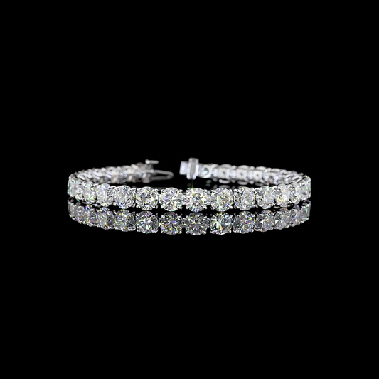 14K White Gold Lab-Grown Diamond Bracelet
