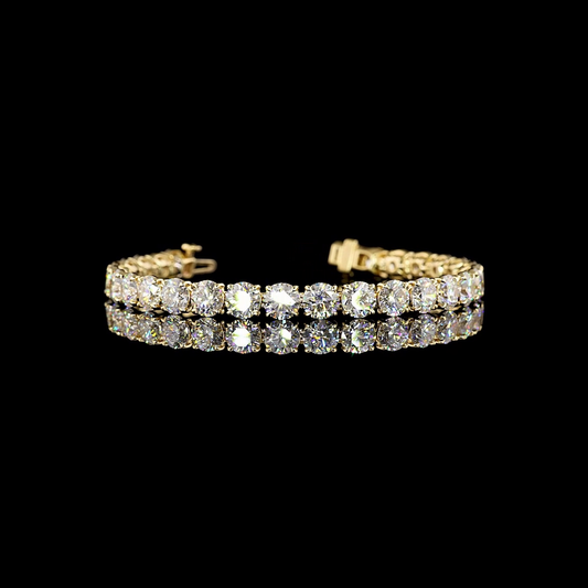 14K Yellow Gold Lab-Grown Diamond Bracelet