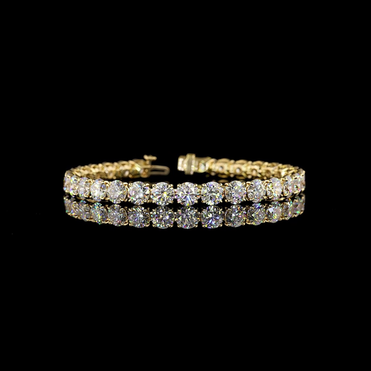 14K Yellow Gold Lab-Grown Diamond Bracelet