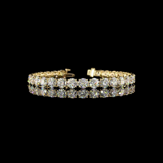 14K Yellow Gold Lab-Grown Diamond Bracelet