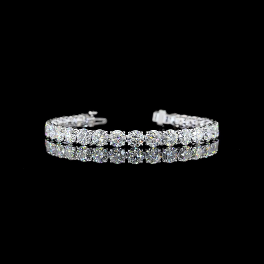 14K White Gold Lab-Grown Diamond Bracelet