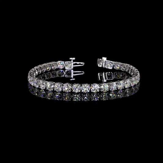 14K White Gold Lab-Grown Diamond Bracelet