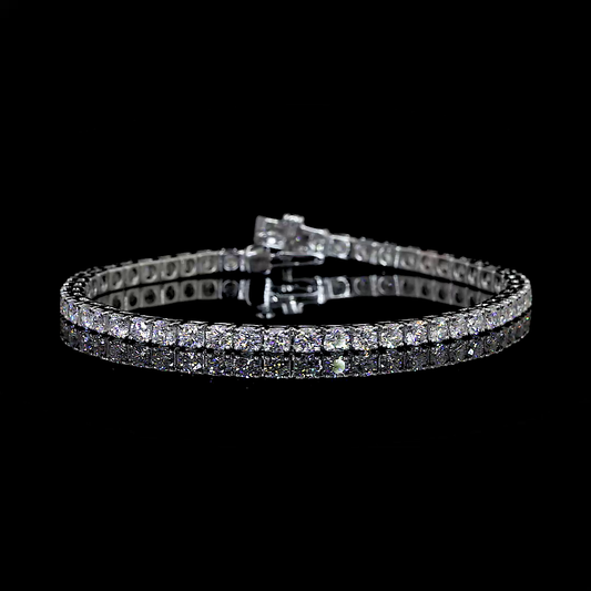14K White Gold Lab-Grown Diamond Bracelet