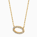 Pave Oval Necklace