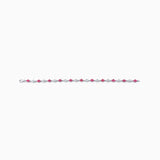 14K White Gold Ruby And Diamond Fashion Bracelet